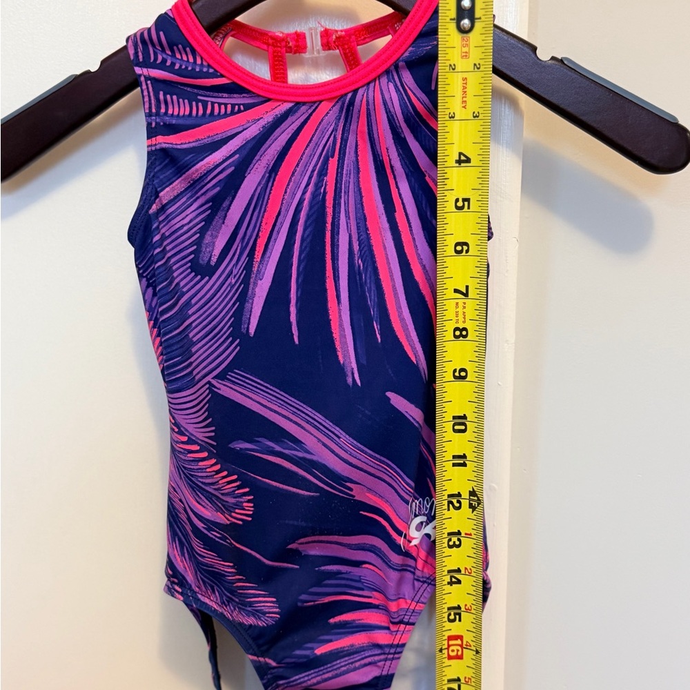 GK Elite Simone Biles Magenta Majesty Gymnastic Tank Leotard Child Medium